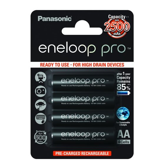 Eneloop Pro AA Batteries (Panasonic)