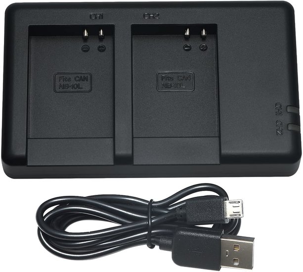 NB-10L USB Dual Charger (Canon)
