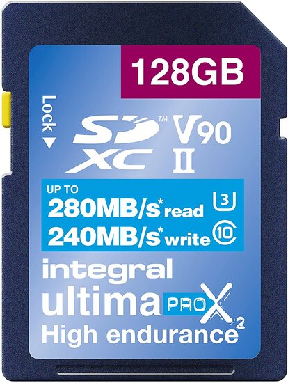 Integral SDXC UltimaPro X2 128GB 280 MB/sec
