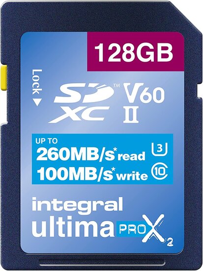 SDXC UltimaPro X2 128GB 260 MB/sec