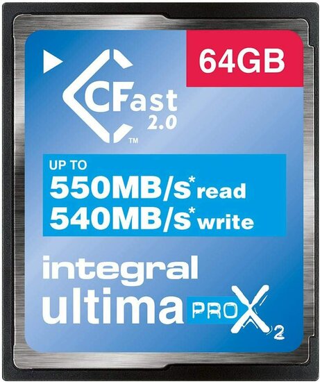 Integral CFast UltimaPro X2 64GB 550 MB/sec