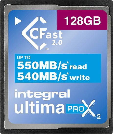 CFast UltimaPro X2 128GB 550 MB/sec