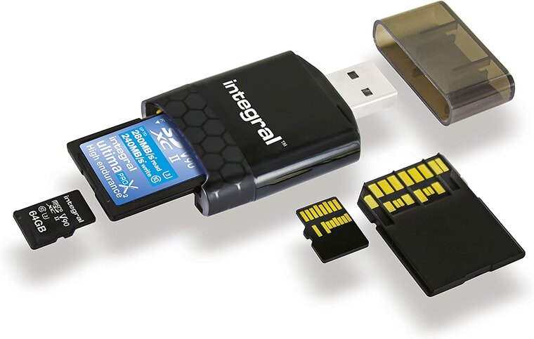 Integral SD USB-A Card Reader