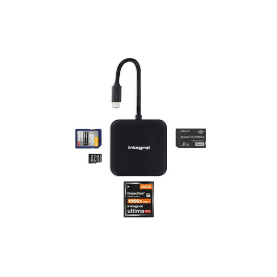 Integral Multi-Slot USB-C Card Reader